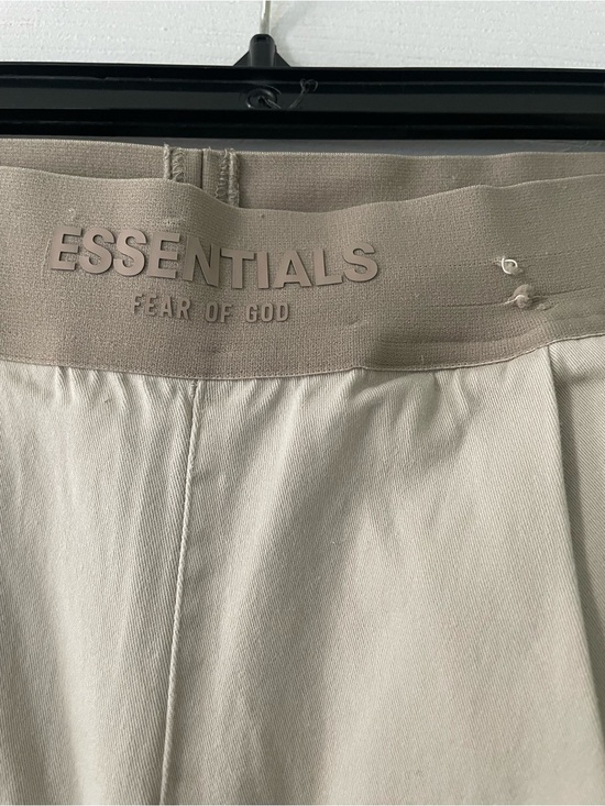 Fear of God Pants - Fear of God ESSENTIALS Beige Wide Leg Trousers (small nip on waist band) see pic